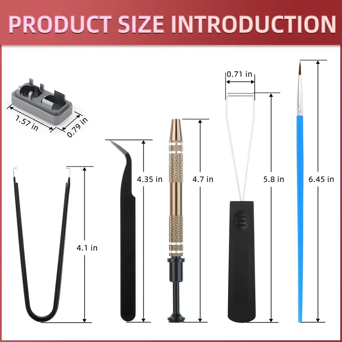YIMAGUJRX Keyboard Lube Kit with Switch Opener Tweezers for Custom Keyboard, Keyboard Lube Tools - view 2