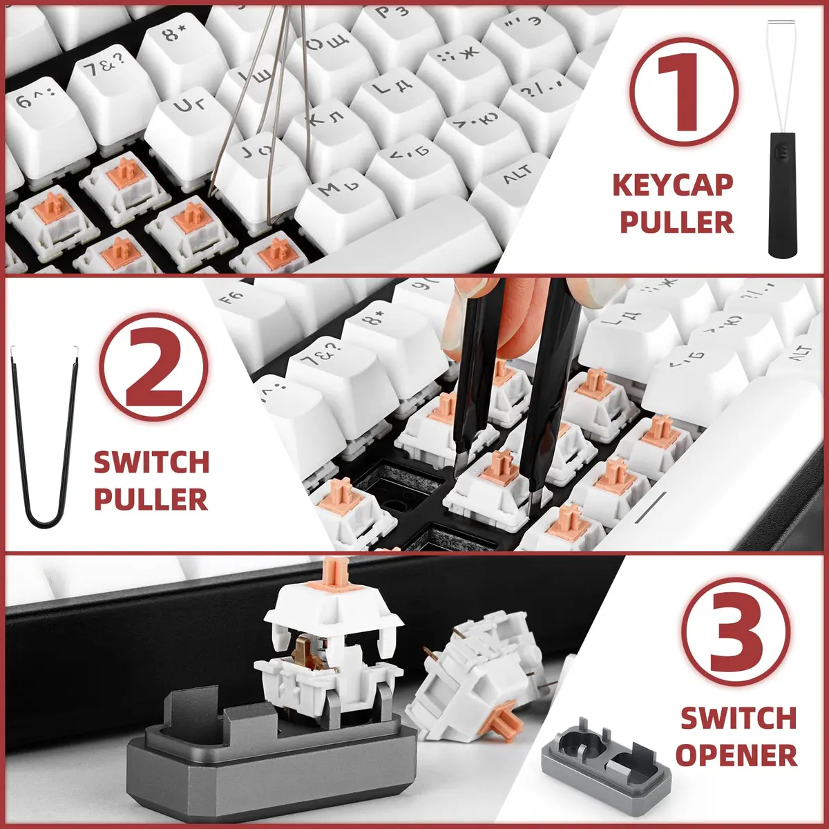 YIMAGUJRX Keyboard Lube Kit with Switch Opener Tweezers for Custom Keyboard, Keyboard Lube Tools - view 4