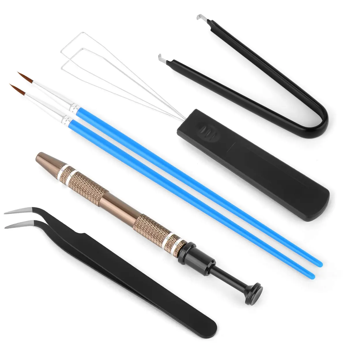 YIMAGUJRX RUNJRX Keyboard Lube Kit with Tweezers, Keycap Puller, Switch Puller, 4-Claw Grabber, Lube Pen for Custom Keyboard - main product image