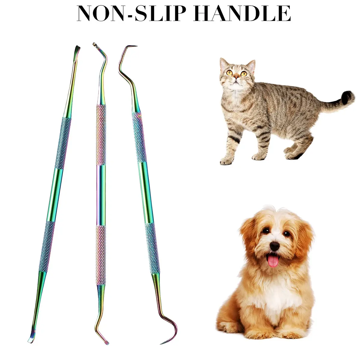 Hotop Dog Tooth Scaler Scraper Dental Tool Stainless Steel Rainbow Color | Pet Dental Care - view 5