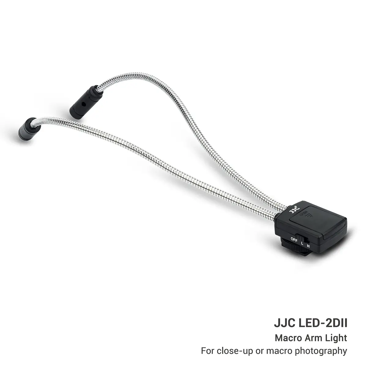 JJC 10" Long Portable Shoe-Mount LED Macro Arm Light | 26cm (10") Total Length, 23cm (9.1") Flexible Arm - view 3