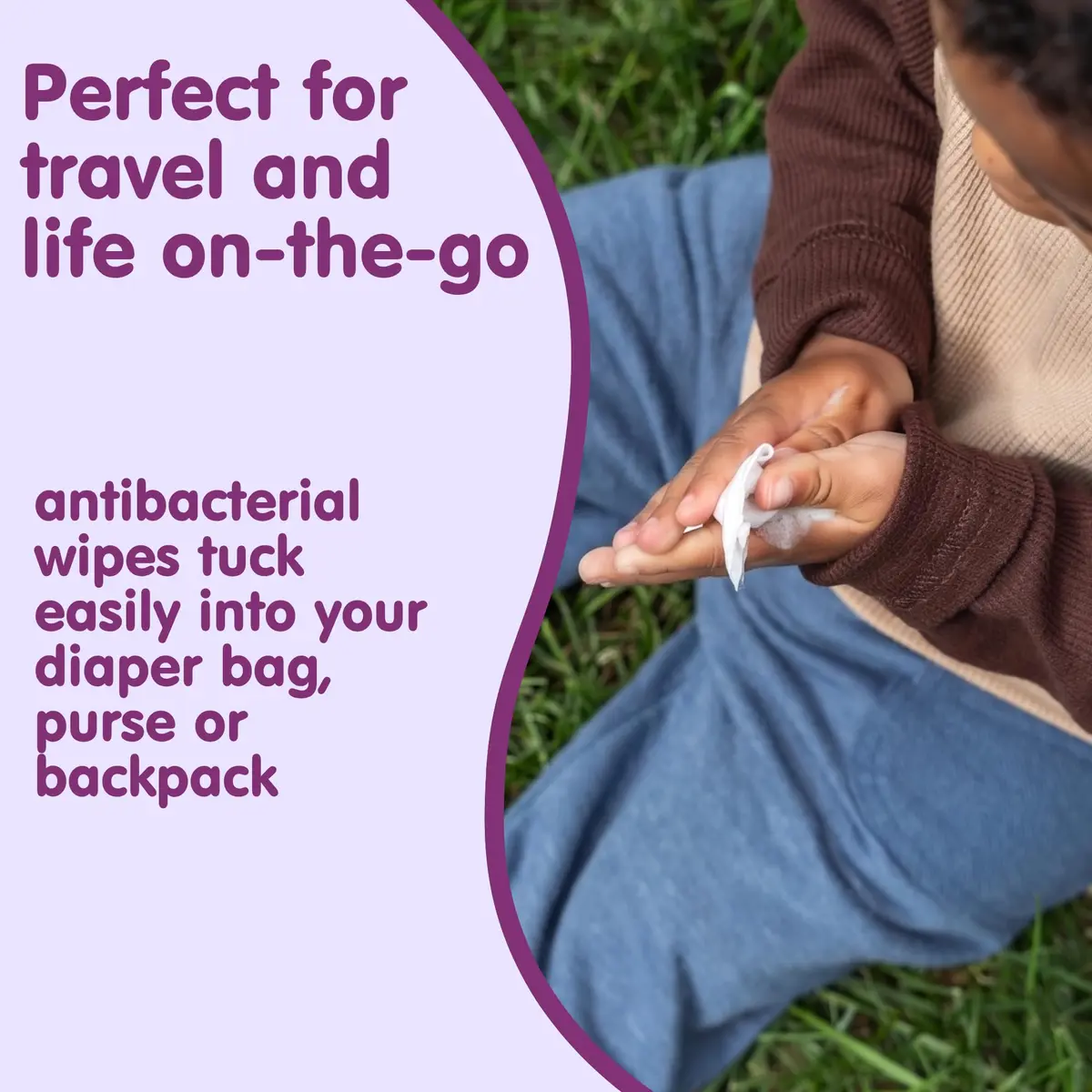 Boogie Antibacterial Hand Wipes 30 Count | Alcohol-Free, Hypoallergenic, Moisturizing for All Skin Types - view 6