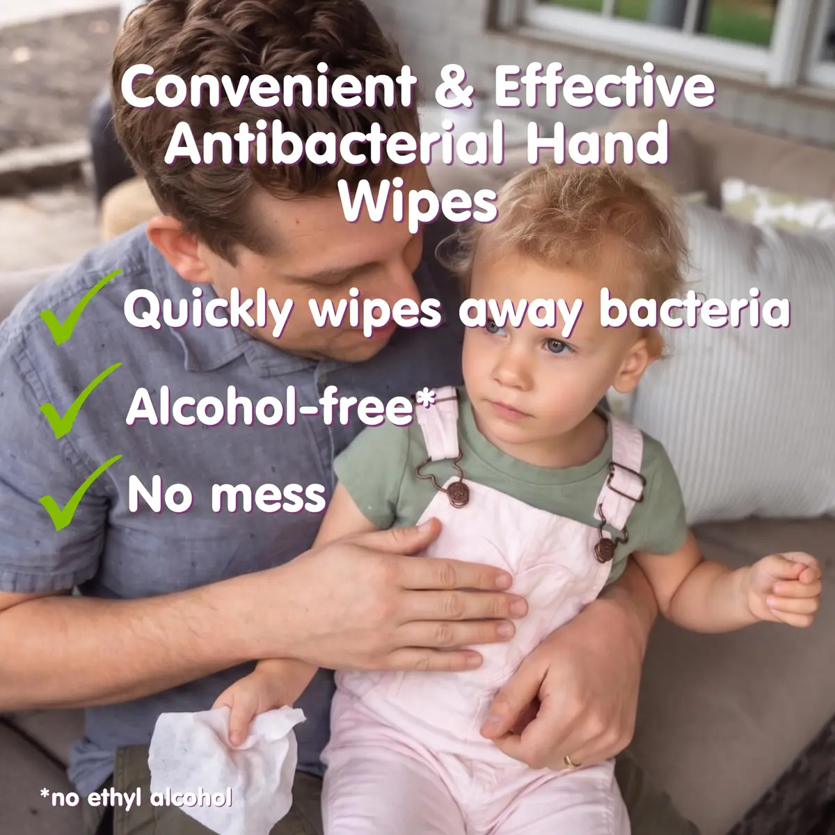 Boogie Antibacterial Hand Wipes 30 Count | Alcohol-Free, Hypoallergenic, Moisturizing for All Skin Types - view 7