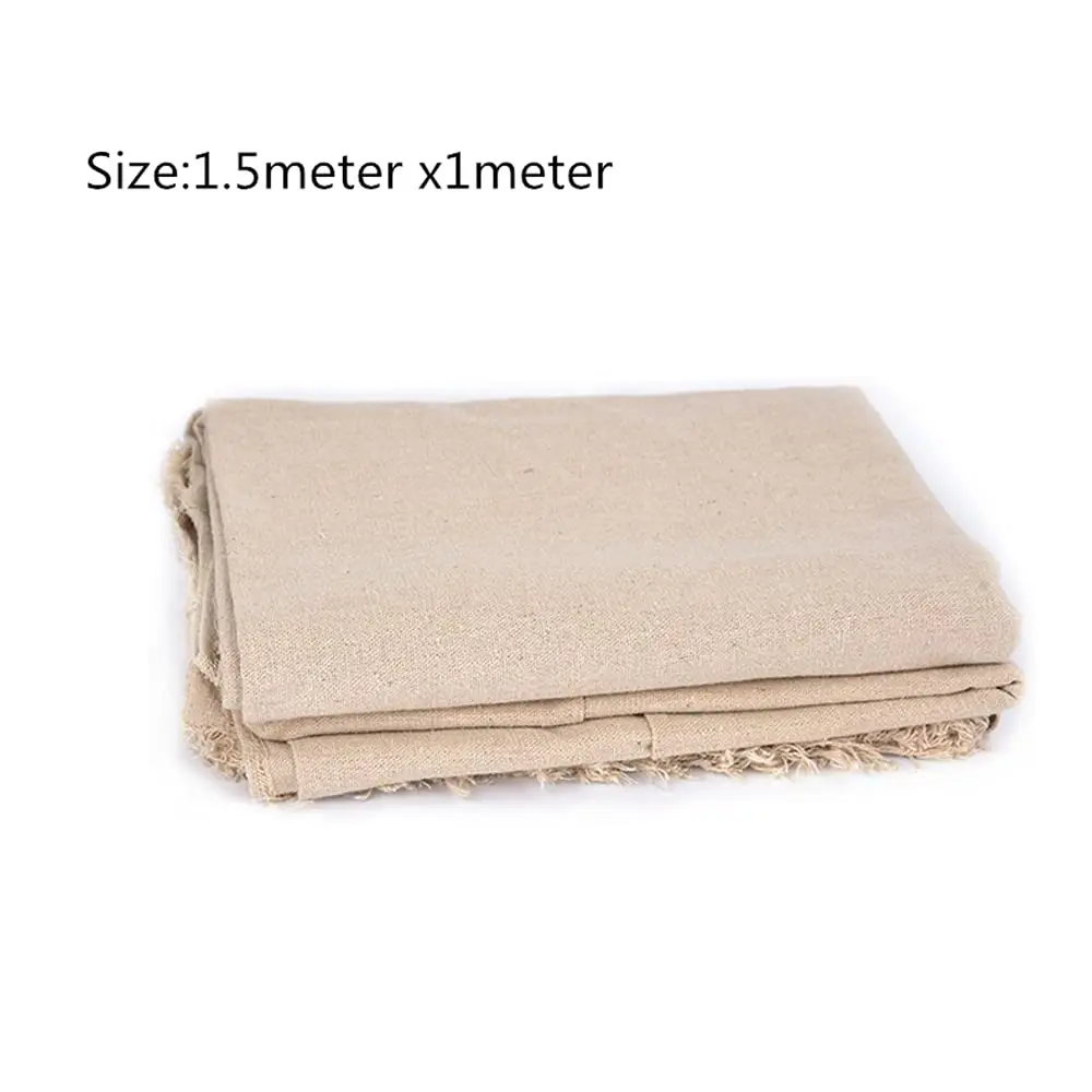 SoClaay Pottery Special Linen Hessian Cotton Linen Tablecloth 1.5x1m | Durable, Machine Washable - view 3