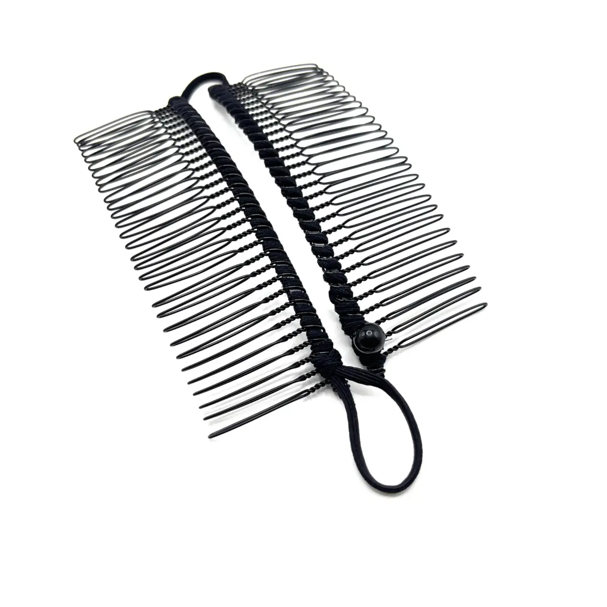 MYEAST Stretchy Banana Clip for Hair - Medium 30-Teeth, Vintage Black Hair Claw for Thick & Curly Hair | Secure All-Day Hold - view 4