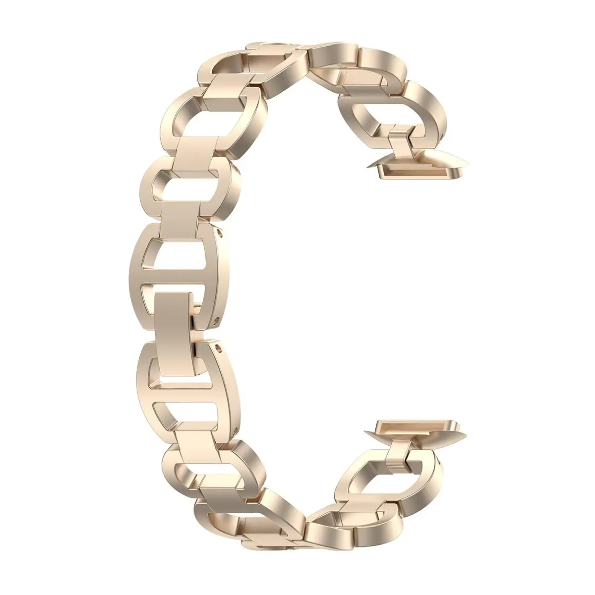 E ECSEM Fitbit Luxe Band Adjustable Stainless Steel Bracelet | Elegant Dressy Strap for Women - view 5