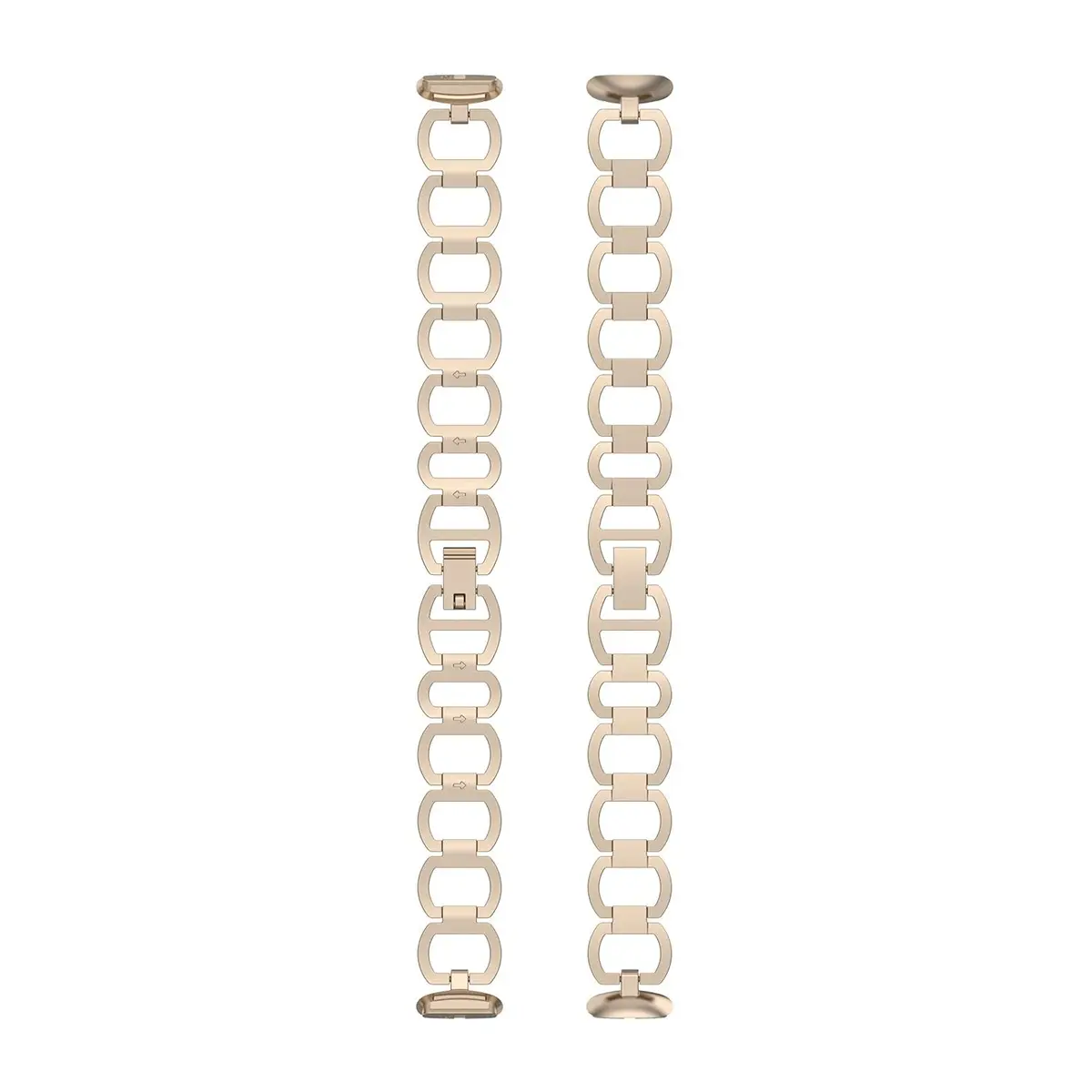 E ECSEM Fitbit Luxe Band Adjustable Stainless Steel Bracelet | Elegant Dressy Strap for Women - view 3