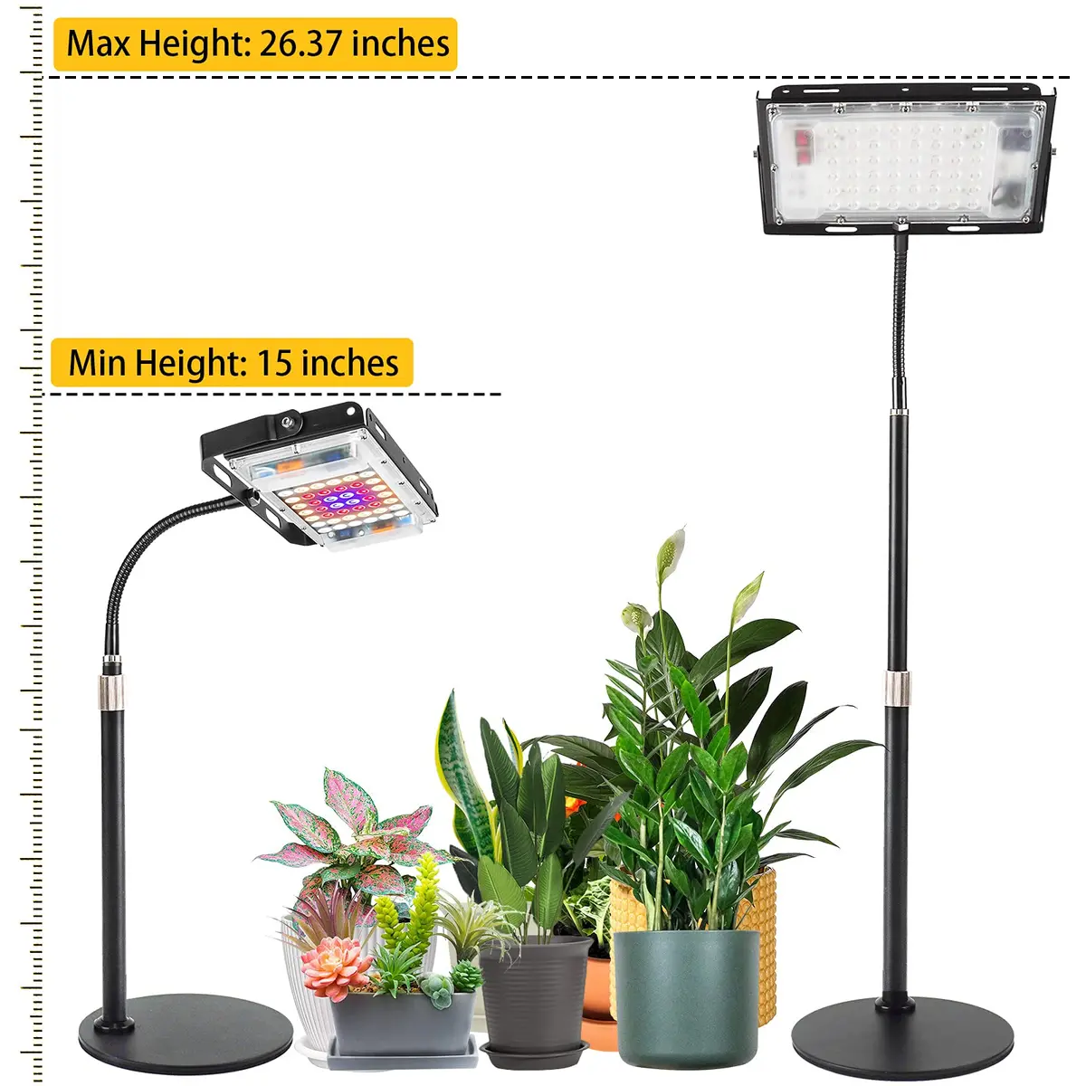 LBW Grow Light for Indoor Plants, Full Spectrum Desk LED Plant Light | Adjustable, Energy Efficient, 30W - view 5