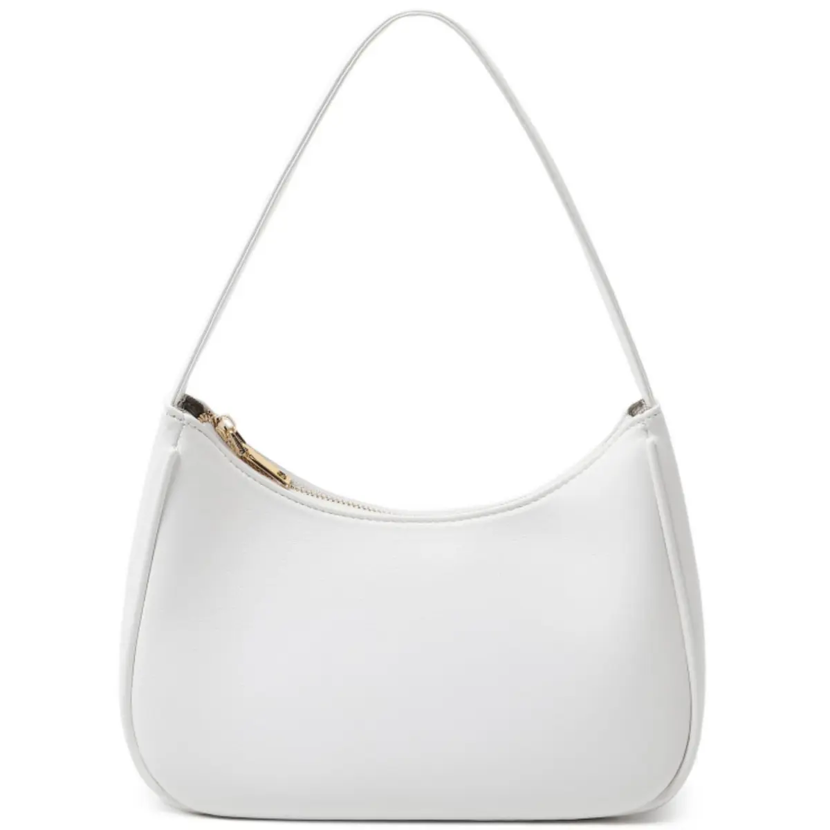 CYHTWSDJ Hobo Tote Handbag Mini Clutch Purse White | Cute PU Leather Shoulder Bag - main product image