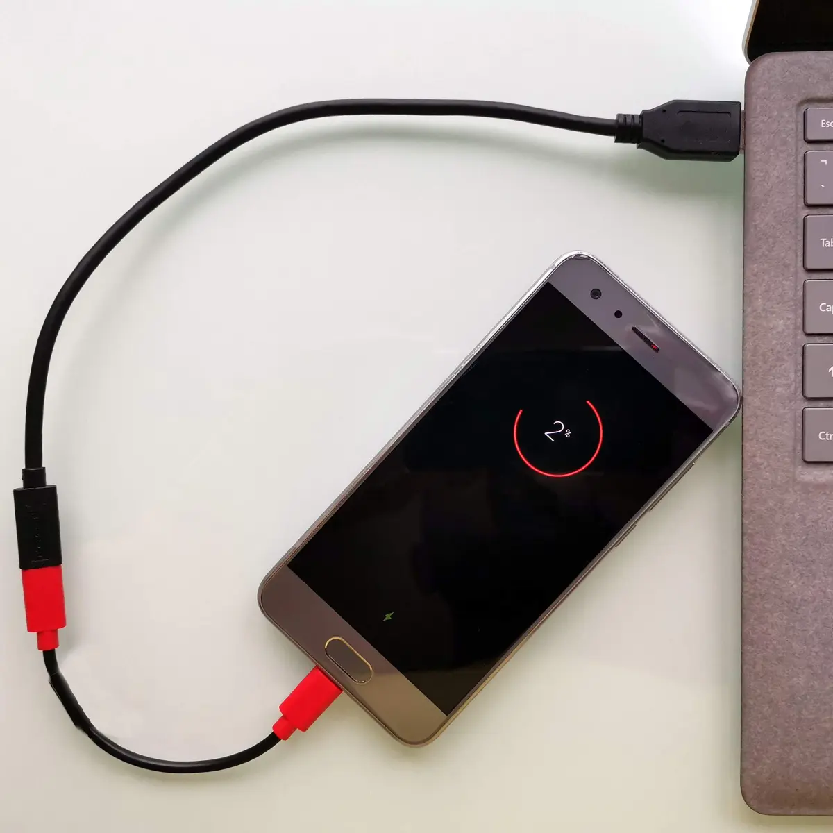 PortaPow USB-C Data Blocker Twin Pack (Red) | Secure Charging, Prevents Hacking - view 2