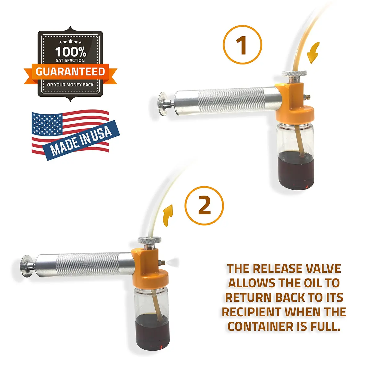 LUBEFLEX Oil Sampling Pump - Made in USA - Compatible with 5/16-inch Hose, 1/4-inch Hose & 3/16-inch Hose | Safer, Faster Oil Analysis - view 6