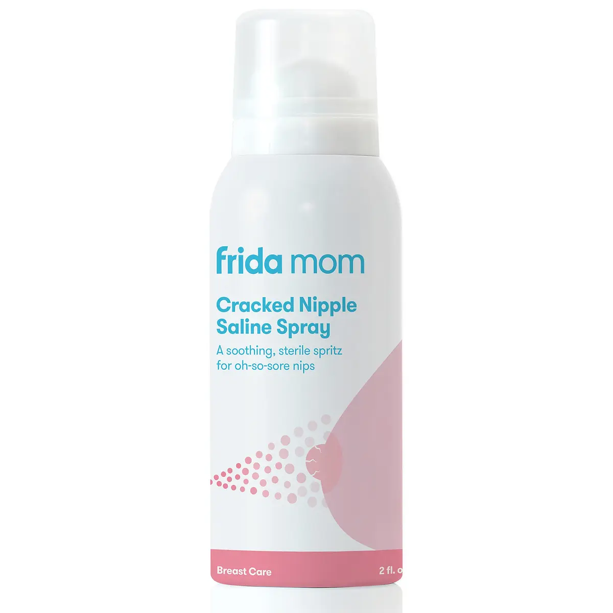 Frida Mom Saline Spray for Cracked Nipples 59ml (2 fl oz) | Soothes Sore Nips Between Feedings - main product image