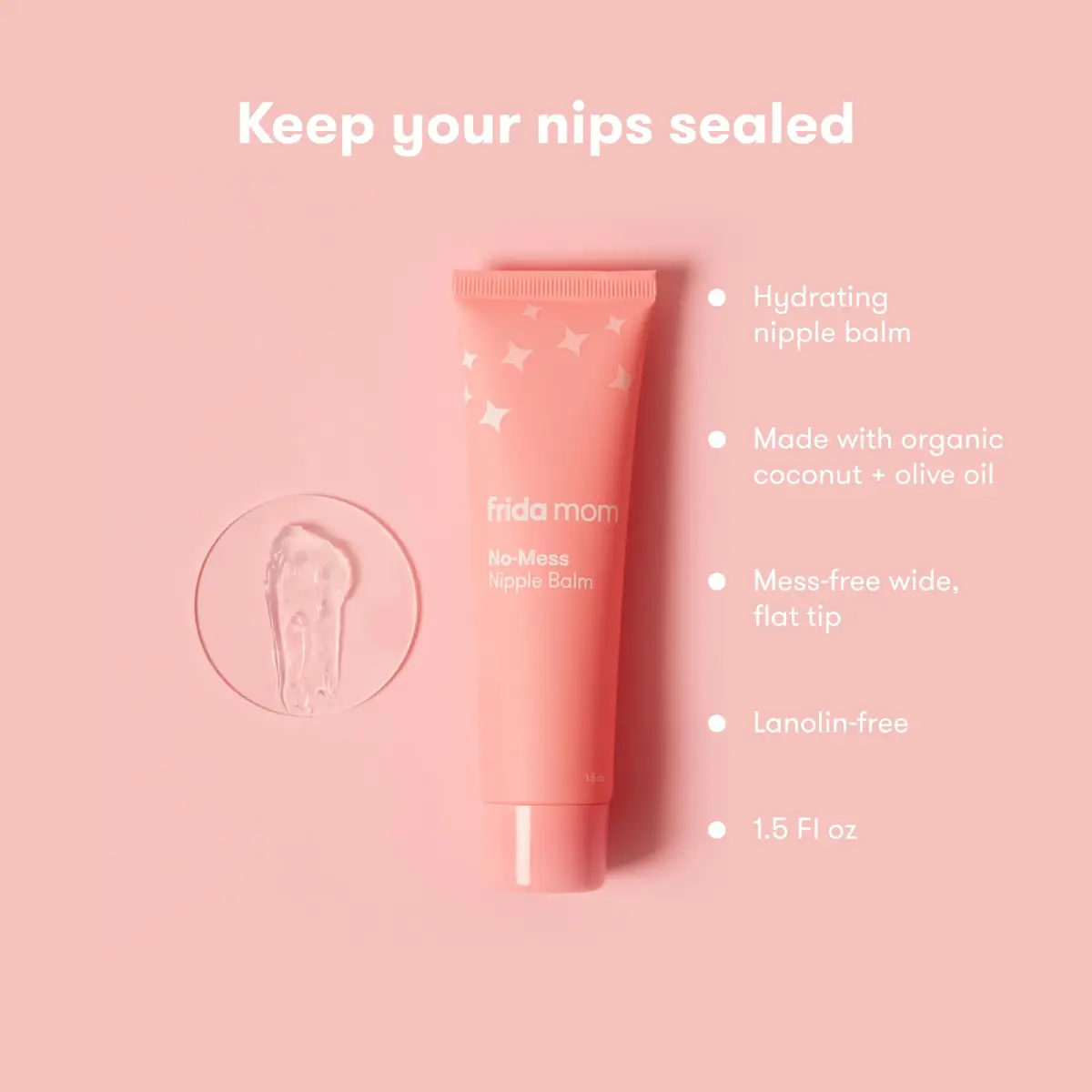 Frida Mom Nipple Saline Spray and Balm Set | 2 fl oz (59ml) Spray, 1.5 fl oz (44ml) Balm | Soothes & Hydrates Sore Nipples - view 4