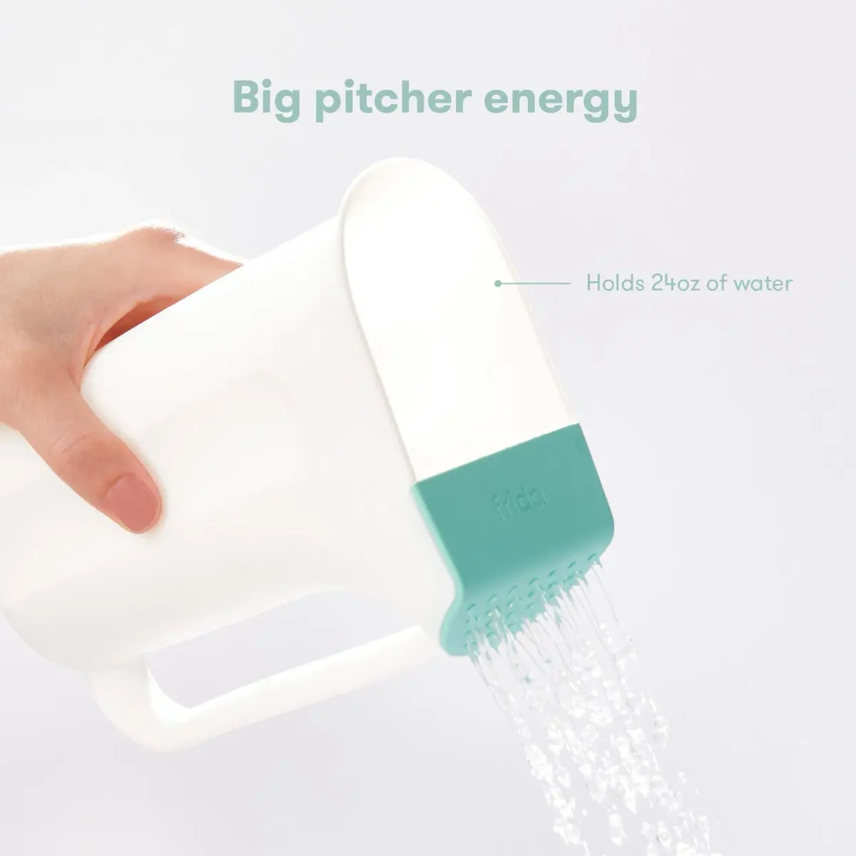 Frida Baby Control The Flow Bath Rinse Cup 710ml (24 Ounces) | Tear-Free Hair and Body Rinser with Dual Pour Spout - view 3