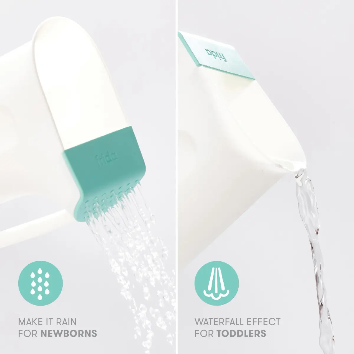 Frida Baby Control The Flow Bath Rinse Cup 710ml (24 Ounces) | Tear-Free Hair and Body Rinser with Dual Pour Spout - view 4
