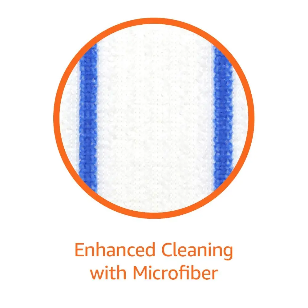 Amazon Basics Heavy Duty Disposable Floor Cleaning Mopping Pads with Absorbent Microfiber, Fits Swiffer WetJet Mopping Systems, 30 Count | Value Pack for Home Cleaning - view 3