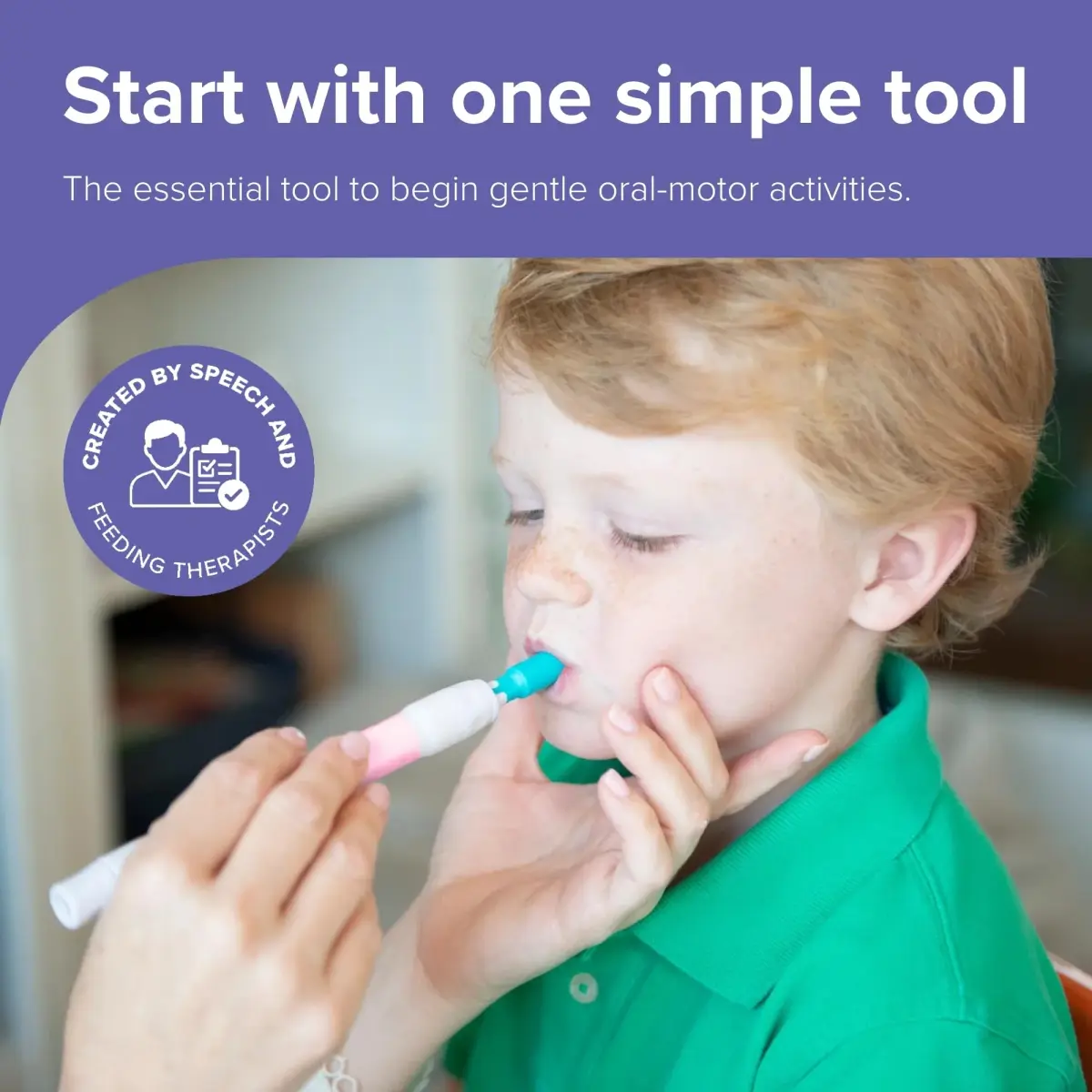 TalkTools Sensi Oral Motor Therapy Essential Vibration Tool with Chewy Tip for Speech & Feeding Development (Pink) - view 2