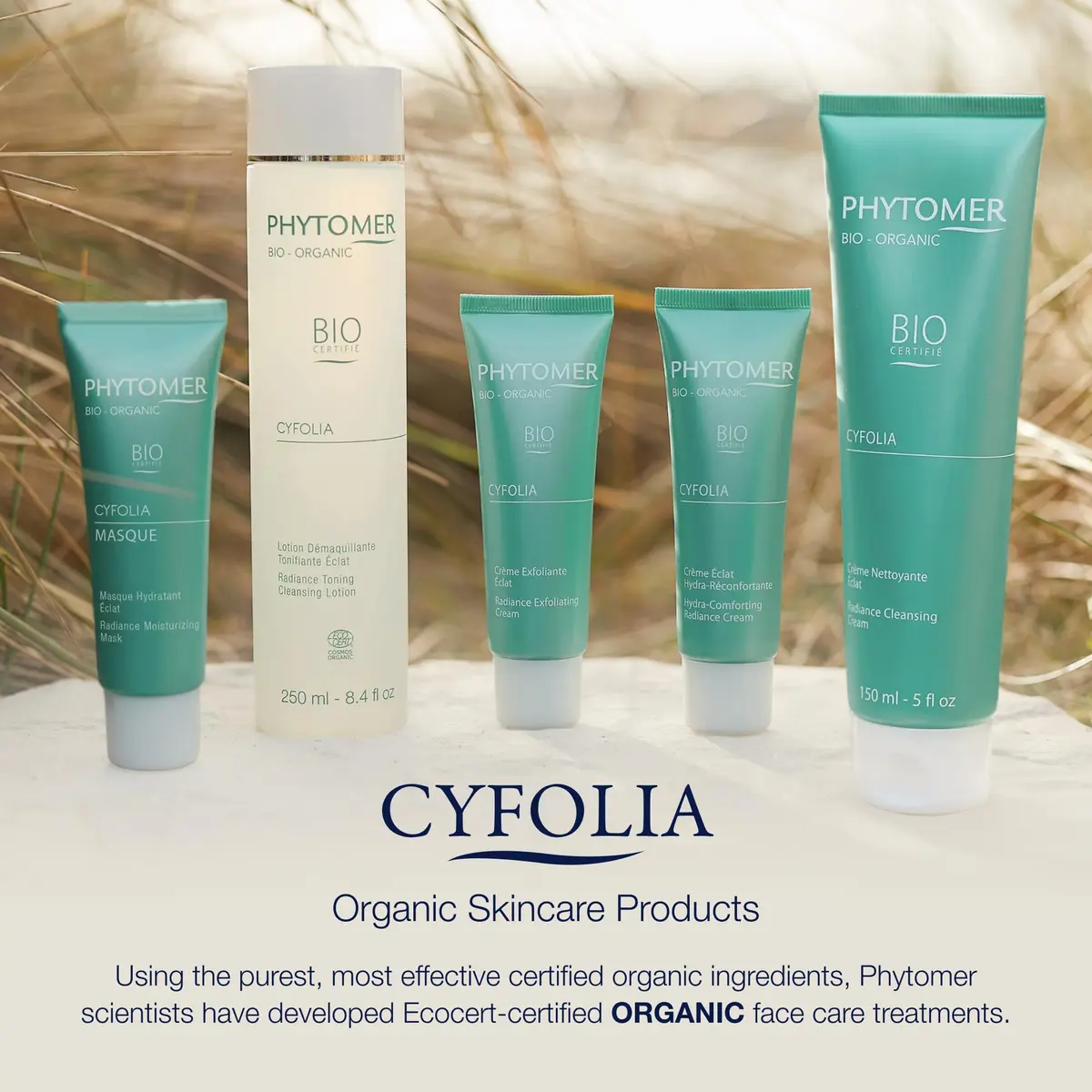 Phytomer Cyfolia Organic Face Toning Cleansing Lotion (250 ml) | Organic Marine Algae & Orange Water for Radiant Skin - view 4