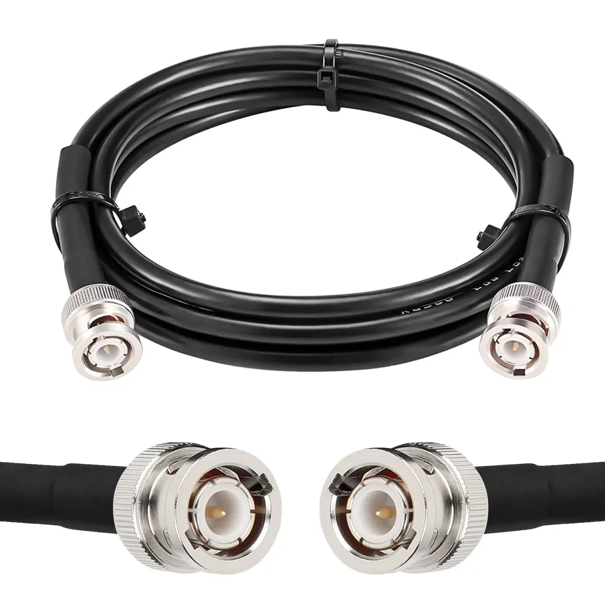 MOOKEERF RG58 BNC Cable 6ft (1.83m) Male to Male Coax | Low Loss 50 Ohm for RF Radios & Antennas - main product image