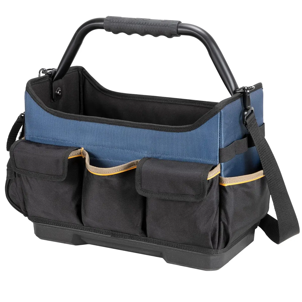 Custom Leathercraft PB1580 15" Molded Base Open-Top Toolbox | Heavy-Duty Tool Carrier for Worksites - view 5