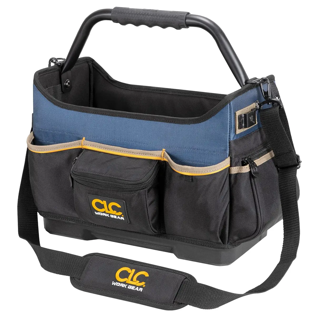 Custom Leathercraft PB1580 15" Molded Base Open-Top Toolbox | Heavy-Duty Tool Carrier for Worksites - view 3