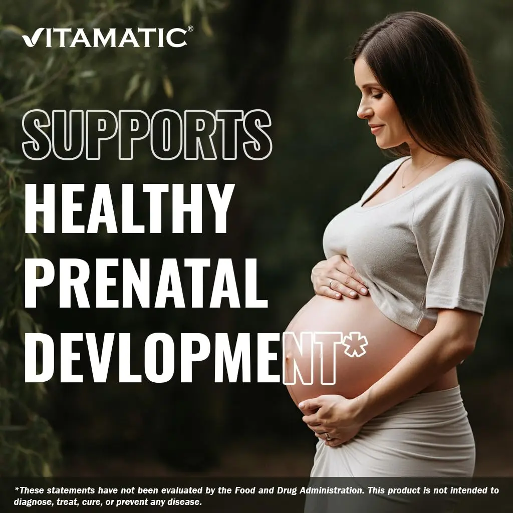 Vitamatic Folic Acid 1000 mcg (1 mg) | Supports Cell Growth & DNA Synthesis - view 7