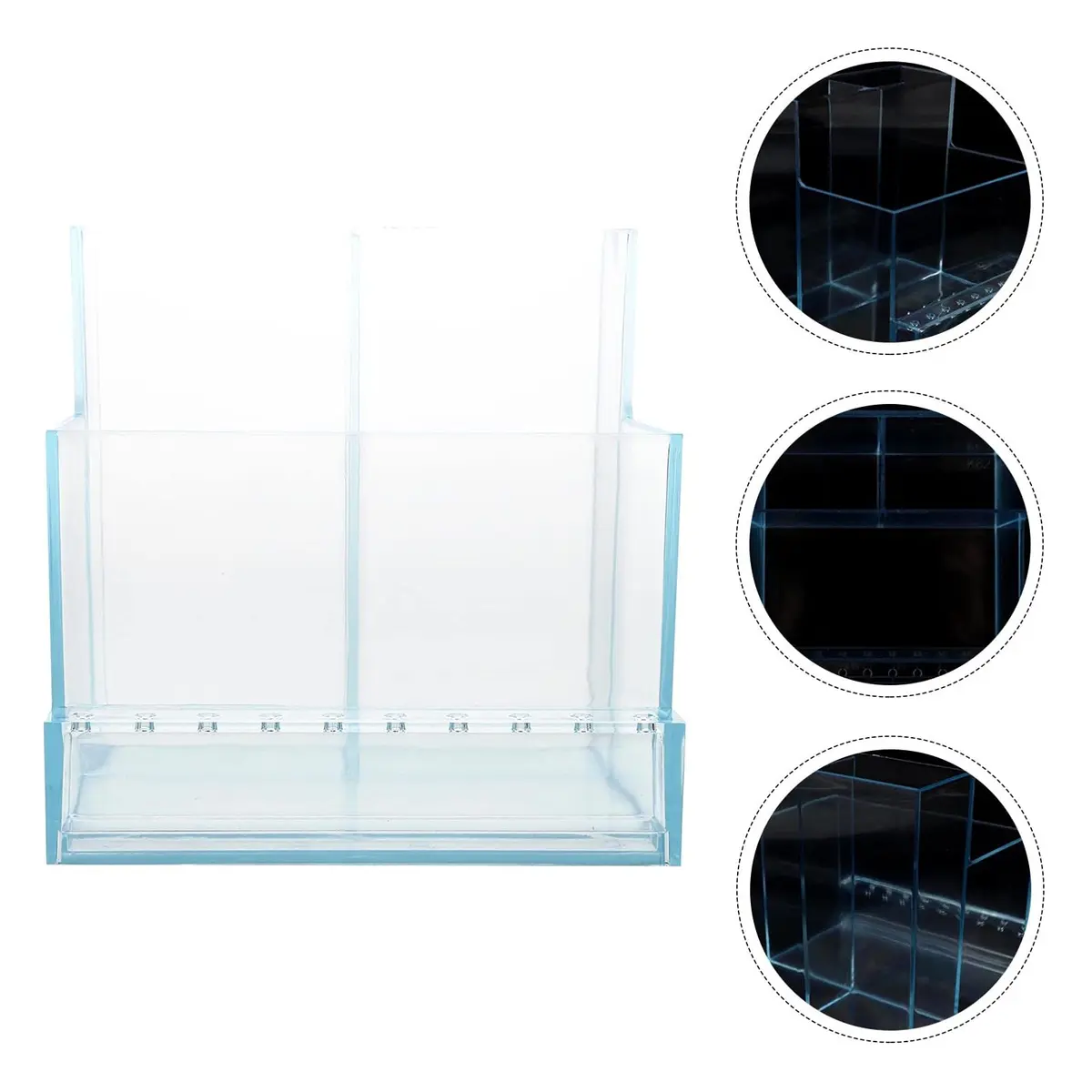 FRCOLOR Nail Drill Storage Box Clear Plastic Organizer Grinding Machine Holder for Salon and Home Use | Compact Nail Tool Organizer - view 8