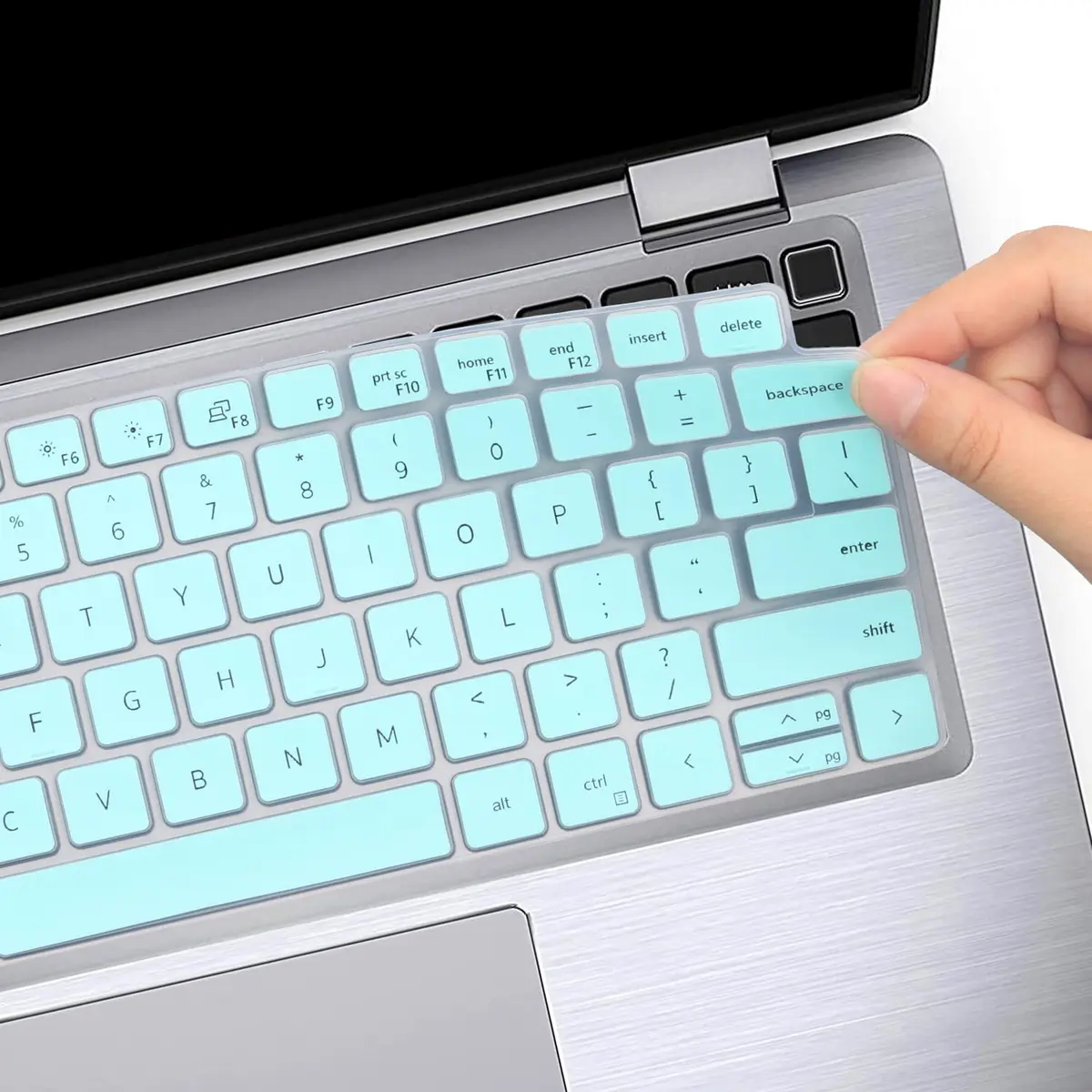 MUBUY-GOL Keyboard Cover for Dell Latitude 14" & 15.6" | Waterproof Silicone, Dustproof, Washable, US Layout, Hot Blue - view 5
