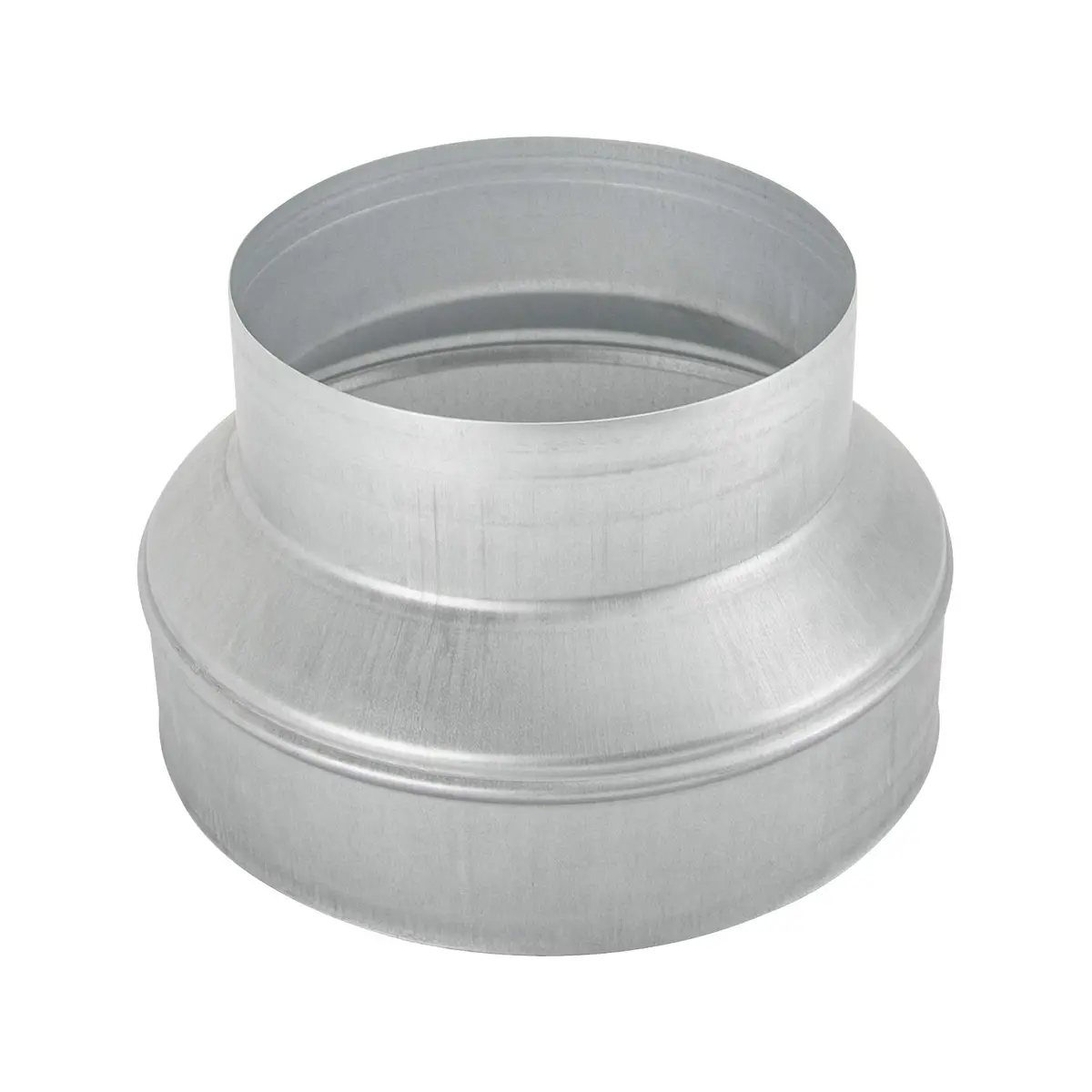 Kikerike Galvanized Steel Duct Reducer 8 inch to 6 inch | HVAC Ventilation Adapter - main product image