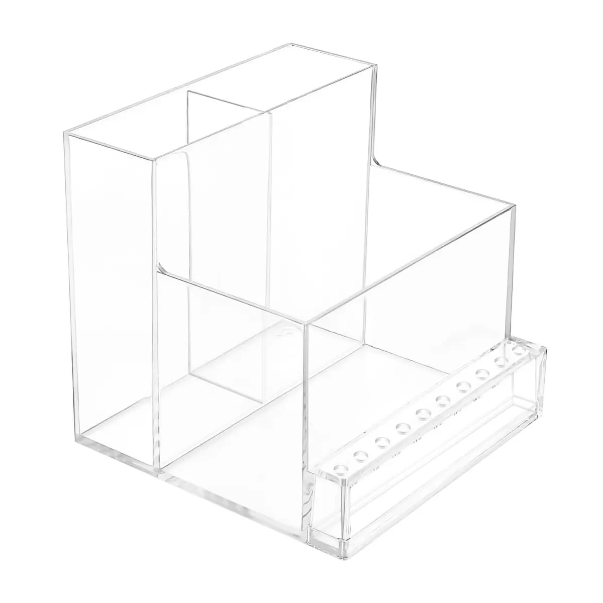FRCOLOR Nail Drill Grinding Bit Holder Box | Nail Art Storage Organizer 10.3x9.7cm - main product image