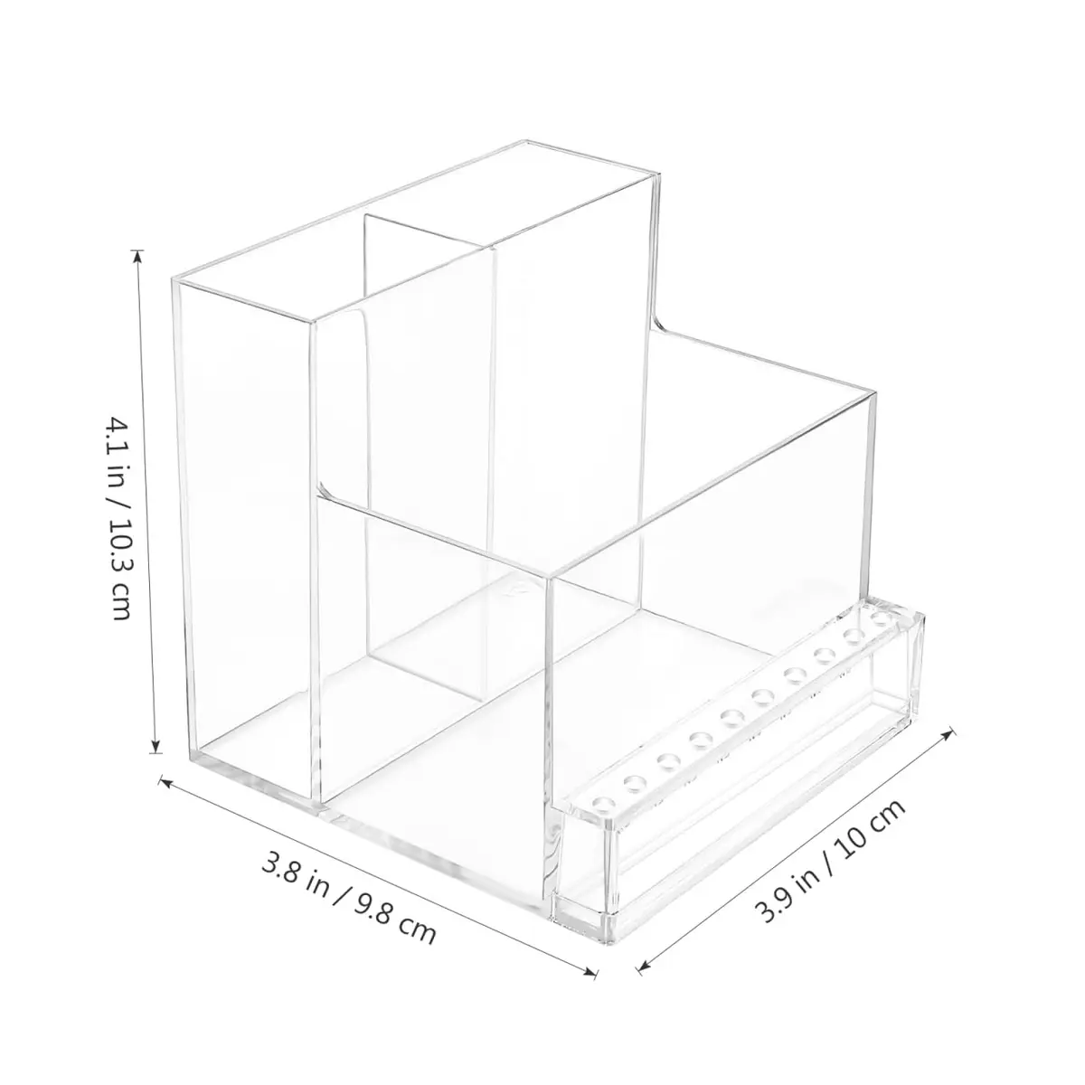 FRCOLOR Nail Drill Grinding Bit Holder Box | Nail Art Storage Organizer 10.3x9.7cm - view 2