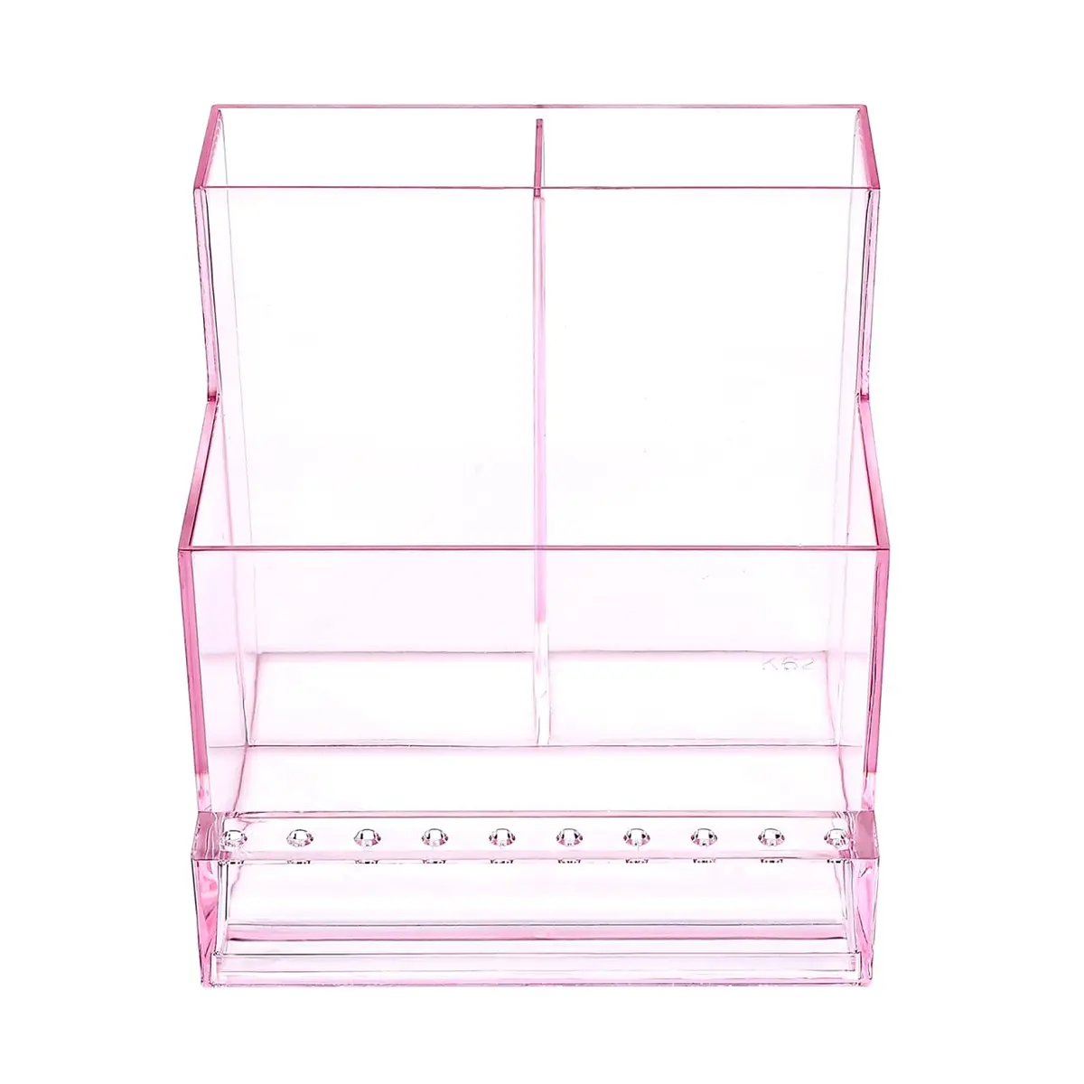 FRCOLOR Nail Drill Holder 10 Holes Pink | Acrylic Nail Organizer for Nails & Bits - main product image