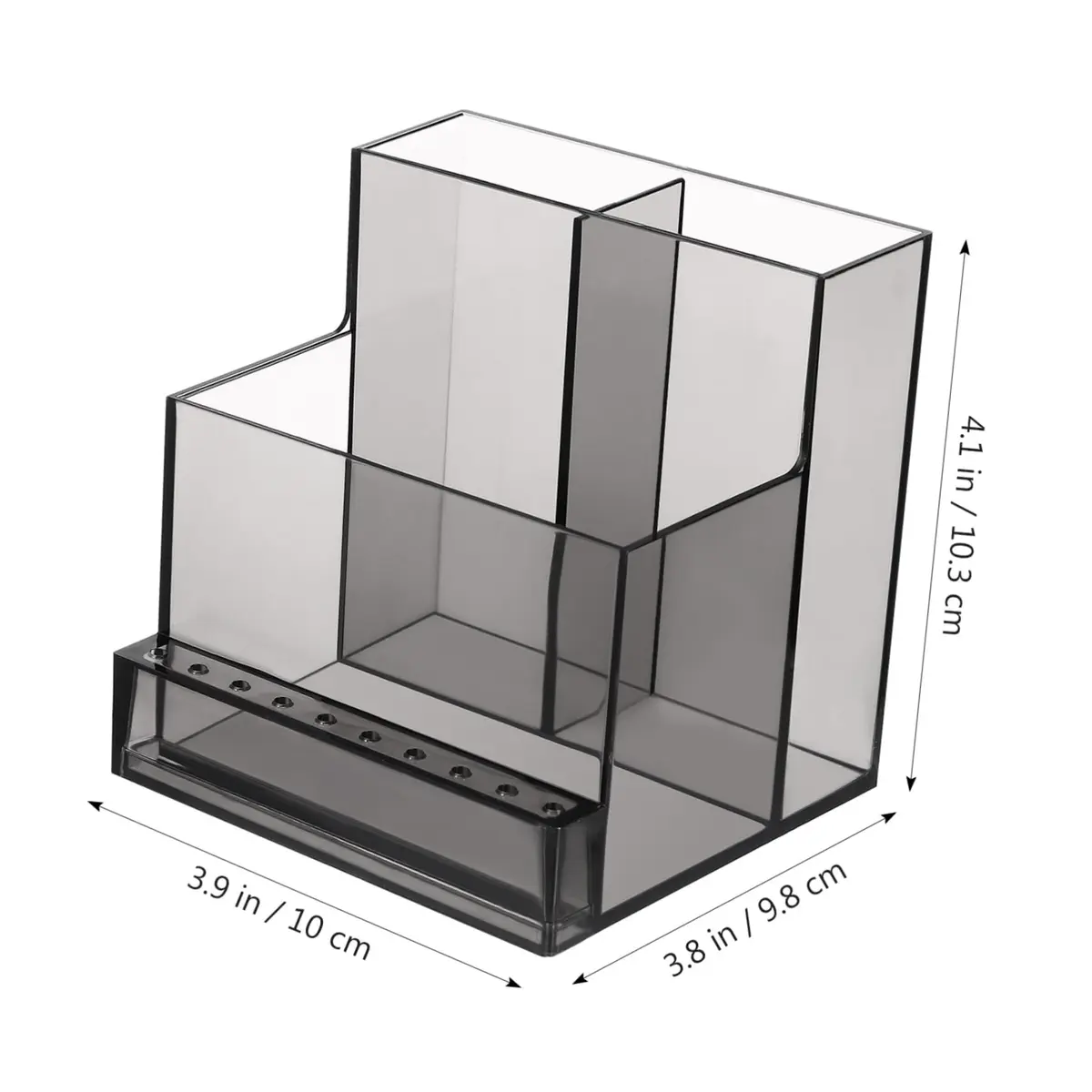 FRCOLOR Nail Drill Grinding Bit Holder Box 10.3x9.7cm Black | Professional Nail Art Organizer - view 8