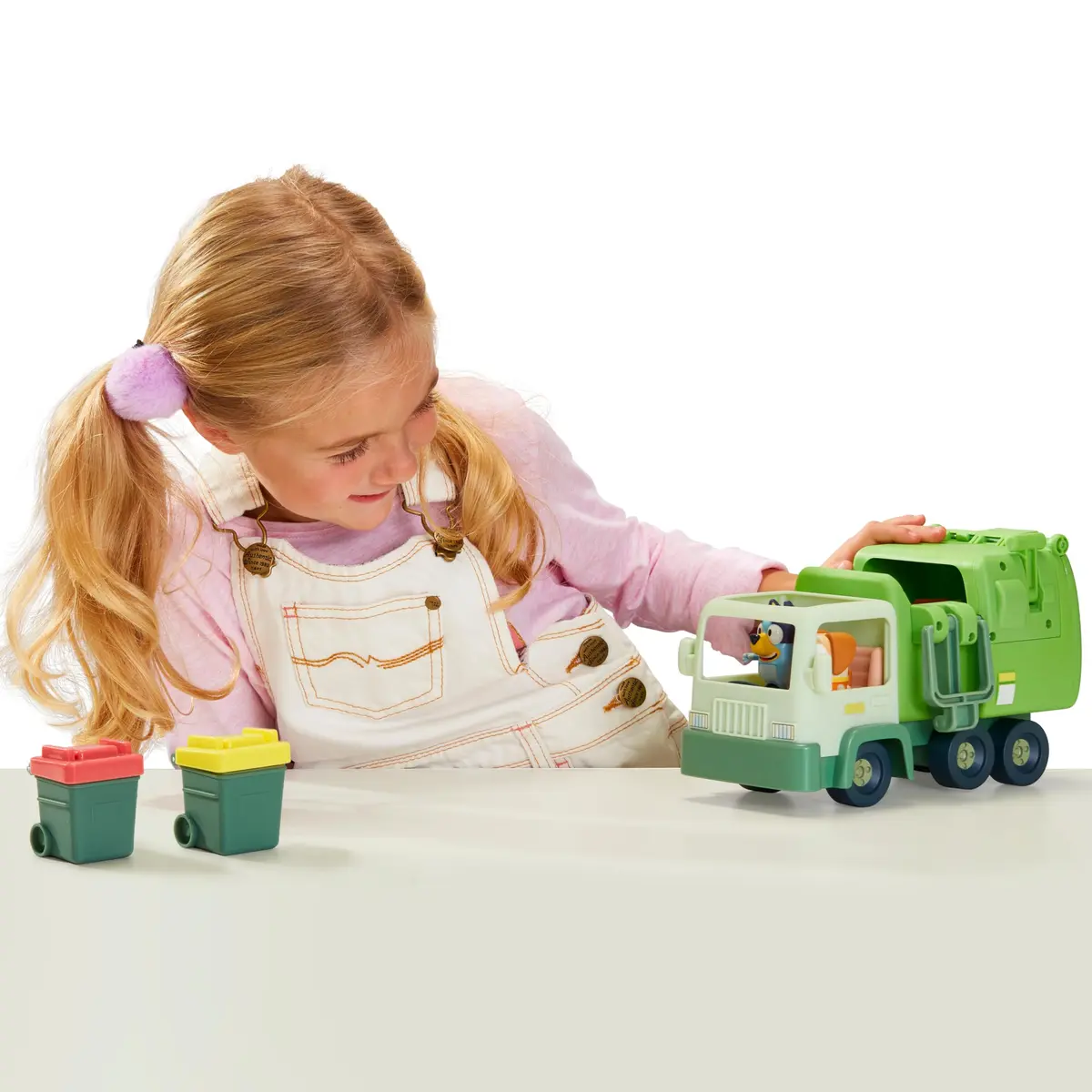Bluey Garbage Truck - 2.5" Bluey and Bin Man Figures with Playset, Multicolor | ASTM-Tested Toy Playset for Kids 3-6 - view 4