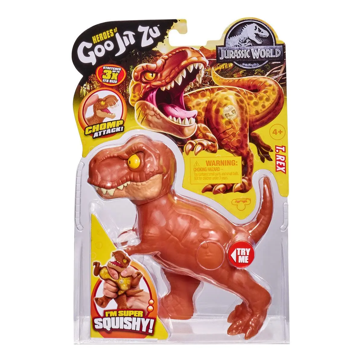 Akedo Heroes of Goo Jit Zu Jurassic World T. Rex Stretch Toy 12 x 6 x 14 cm | Stretchy Dinosaur - view 2
