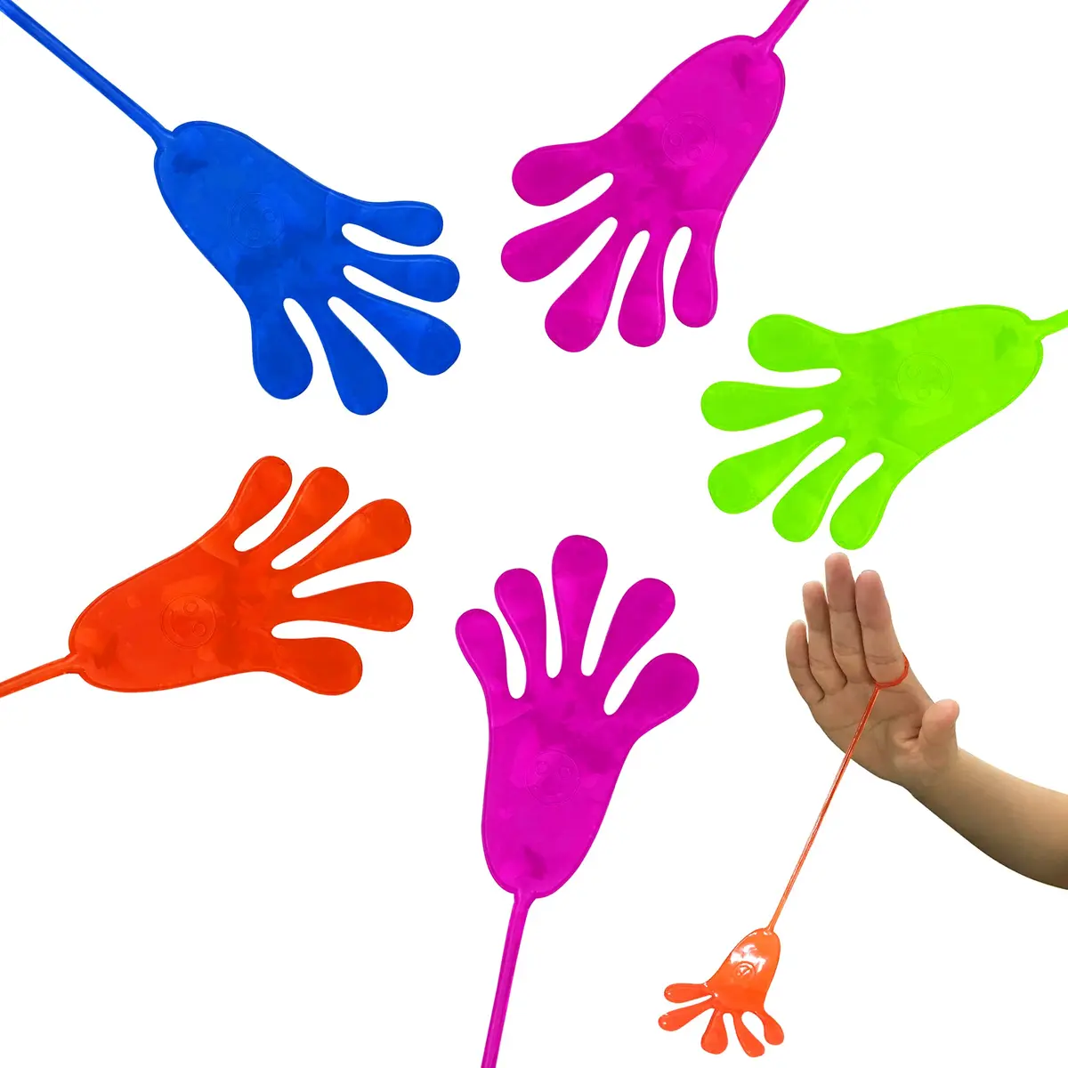 PPXMEEUDC 27PCS Multi-color Multi-style Stretchy Sticky Toys | Fun Party Favors for Kids - view 5