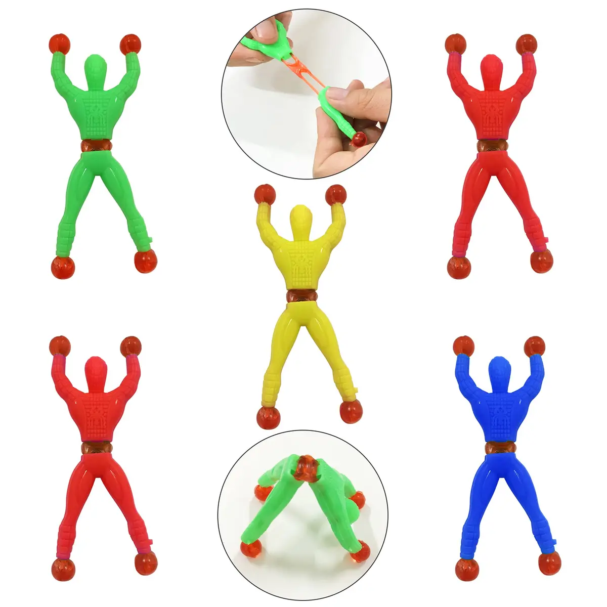 PPXMEEUDC 27PCS Multi-color Multi-style Stretchy Sticky Toys | Fun Party Favors for Kids - view 6