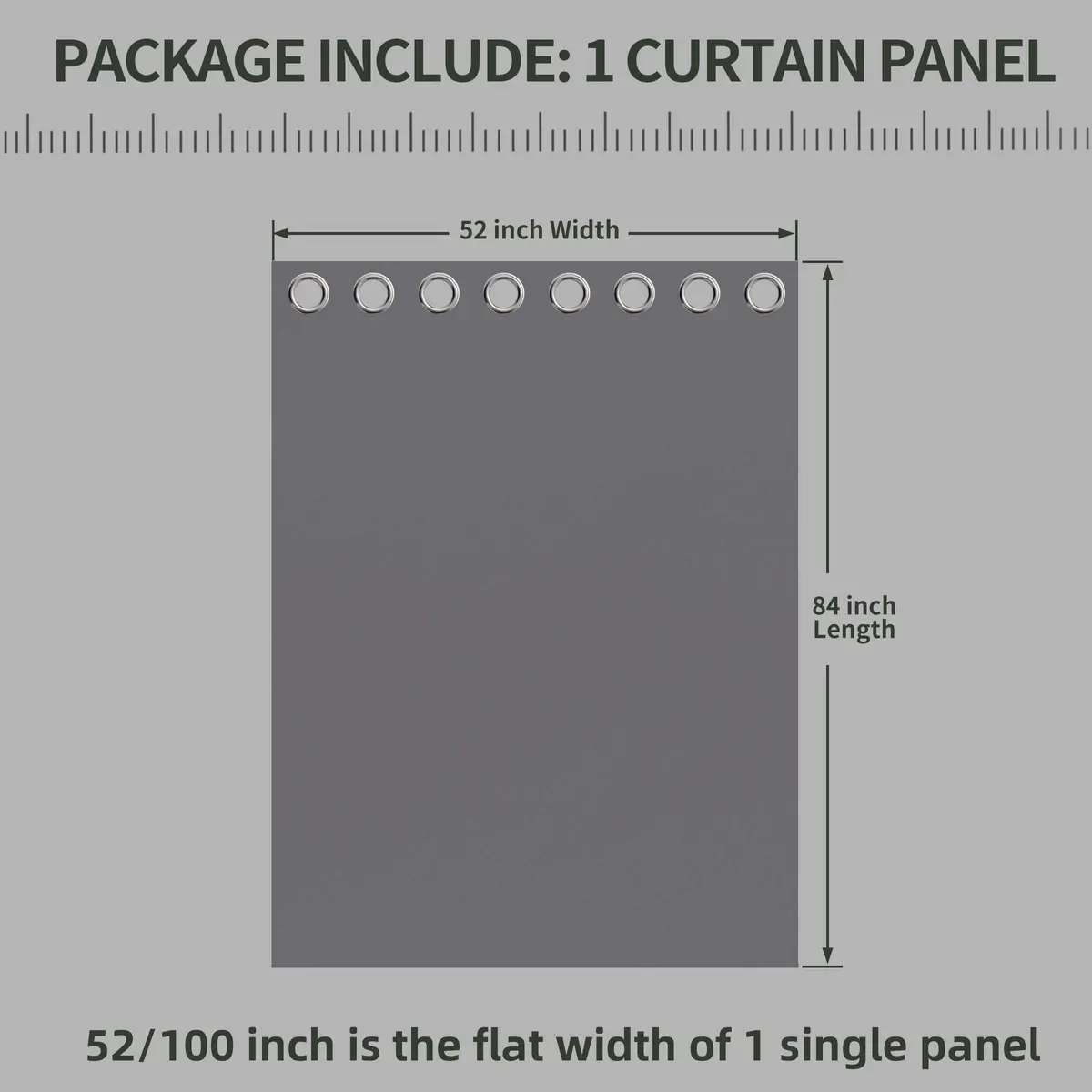 OutdoorLines Waterproof Indoor Outdoor Curtains for Patio | UV & Fade Resistant Polyester, 52"W x 84"L - view 6