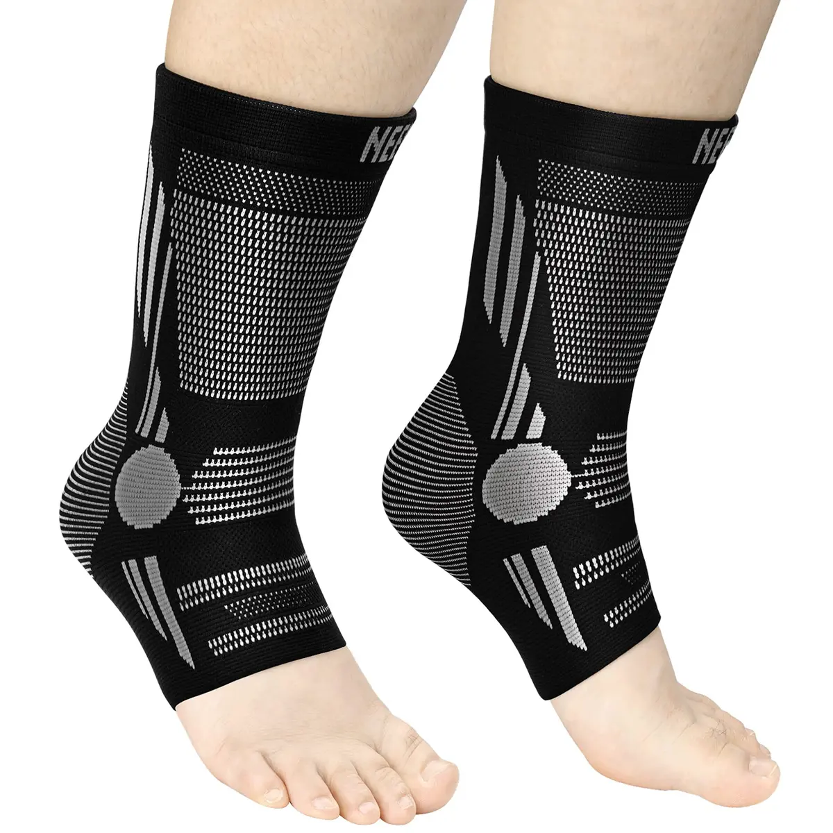 NEENCA Foot & Ankle Brace Socks for Sprained-Ankle Compression Sleeves Set | Medical Grade Support for Pain Relief & Sports Protection - main product image