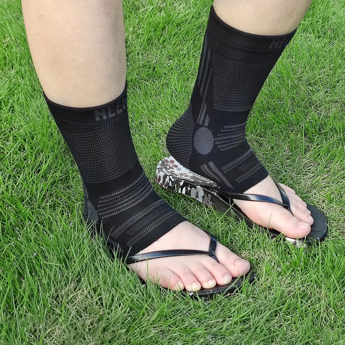 NEENCA Foot & Ankle Brace Socks for Sprained-Ankle Compression Sleeves Set | Medical Grade Support for Pain Relief & Sports Protection - view 7