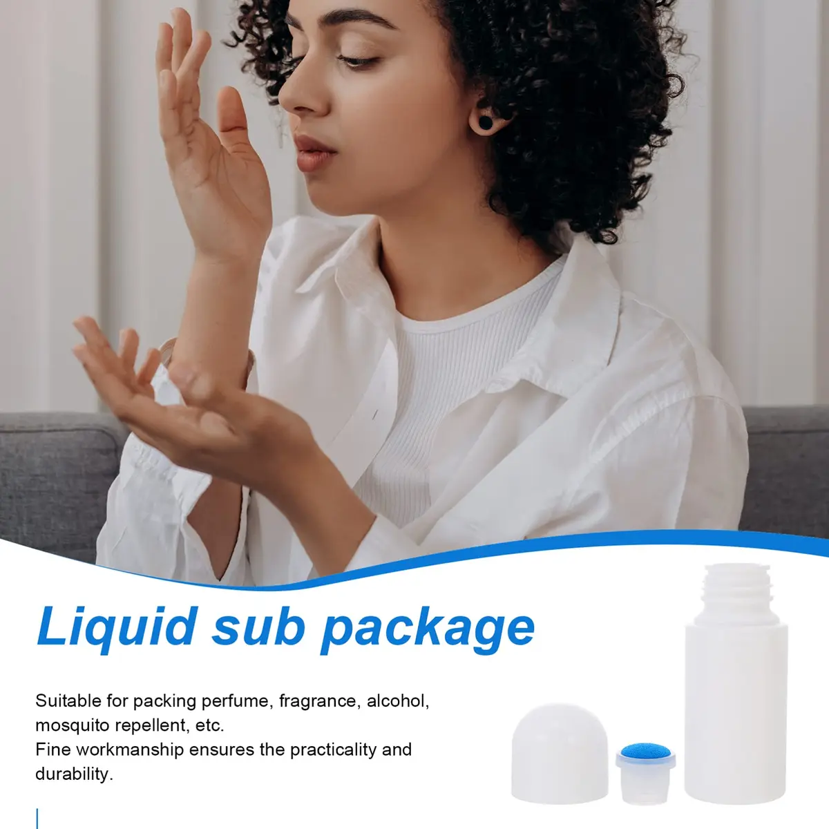 Lurrose Sponge Applicator Bottles 50ml (1.7 fl oz) Each | Pack of 8 Refillable Cosmetic Containers - view 7