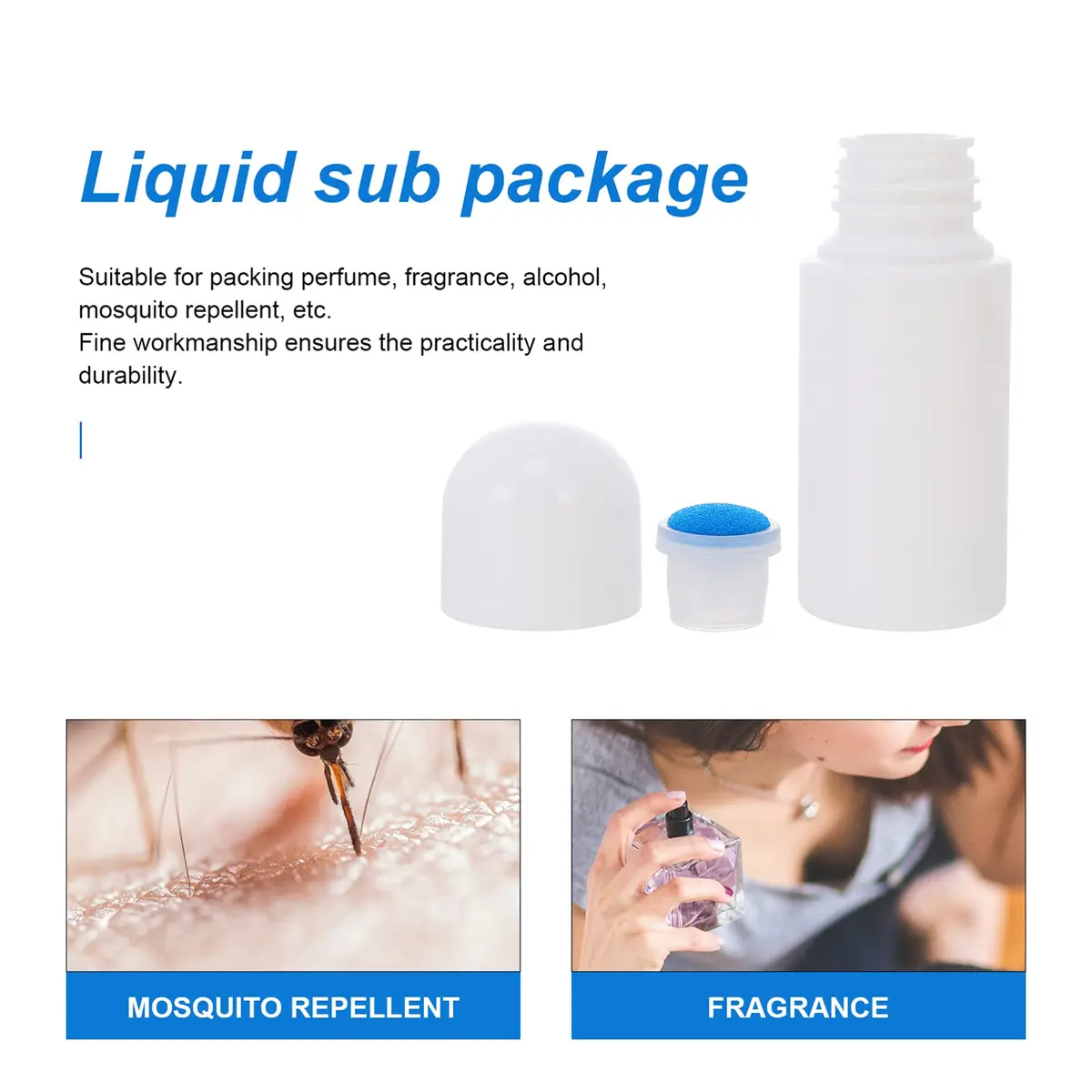 Lurrose Sponge Applicator Bottles 50ml (1.7 fl oz) Each | Pack of 8 Refillable Cosmetic Containers - view 8