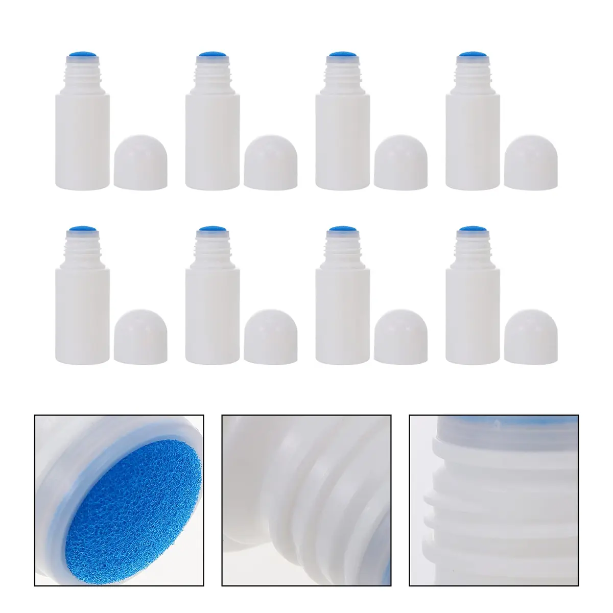 Lurrose Sponge Applicator Bottles 50ml (1.7 fl oz) Each | Pack of 8 Refillable Cosmetic Containers - view 3