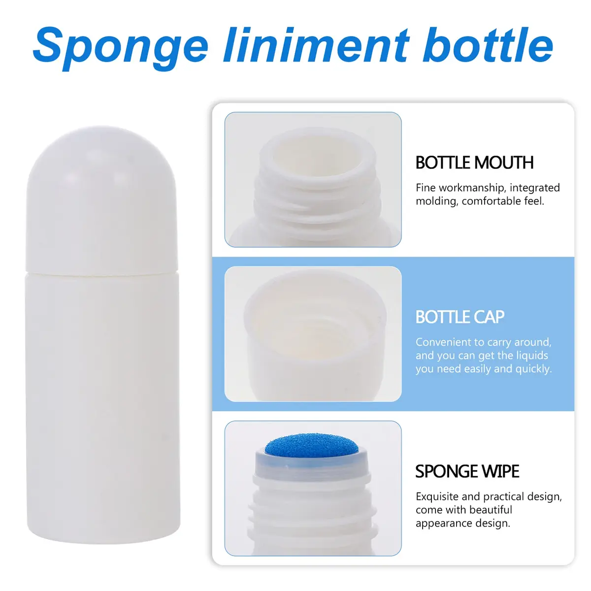 Lurrose Sponge Applicator Bottles 50ml (1.7 fl oz) Each | Pack of 8 Refillable Cosmetic Containers - view 4