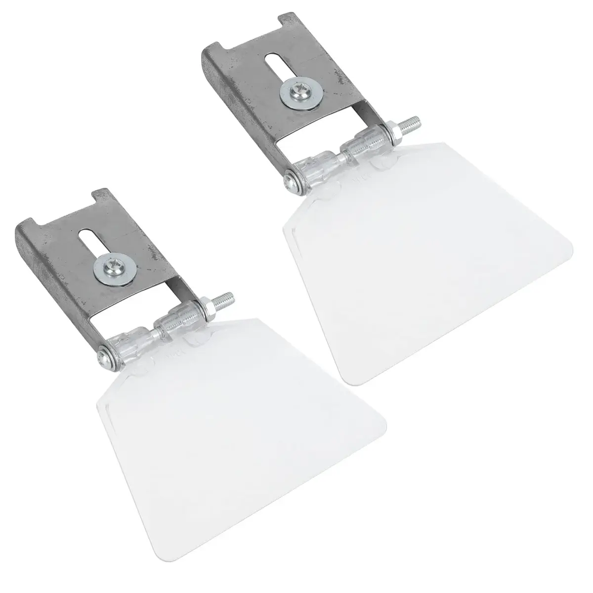 Longzhuo Bench Grinder Eye Shields 2 Pcs | 110mm (4.3in) x 78mm (3.1in) Stainless Steel Safety Guards - view 7