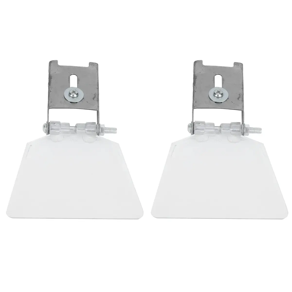 Longzhuo Bench Grinder Eye Shields 2 Pcs | 110mm (4.3in) x 78mm (3.1in) Stainless Steel Safety Guards - view 8