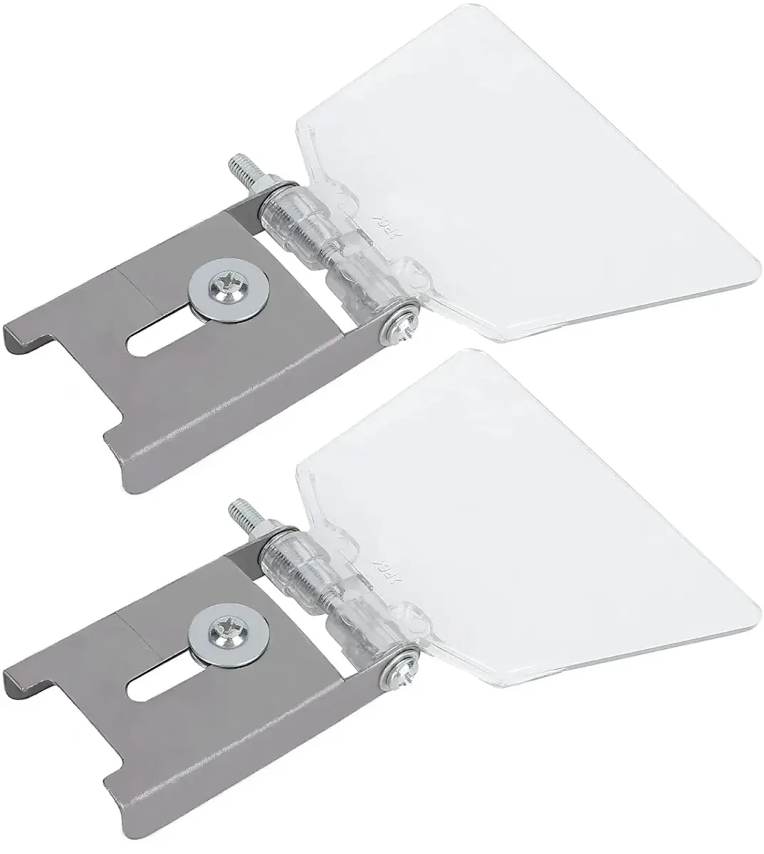Longzhuo Bench Grinder Eye Shields 2 Pcs | 110mm (4.3in) x 78mm (3.1in) Stainless Steel Safety Guards - view 2
