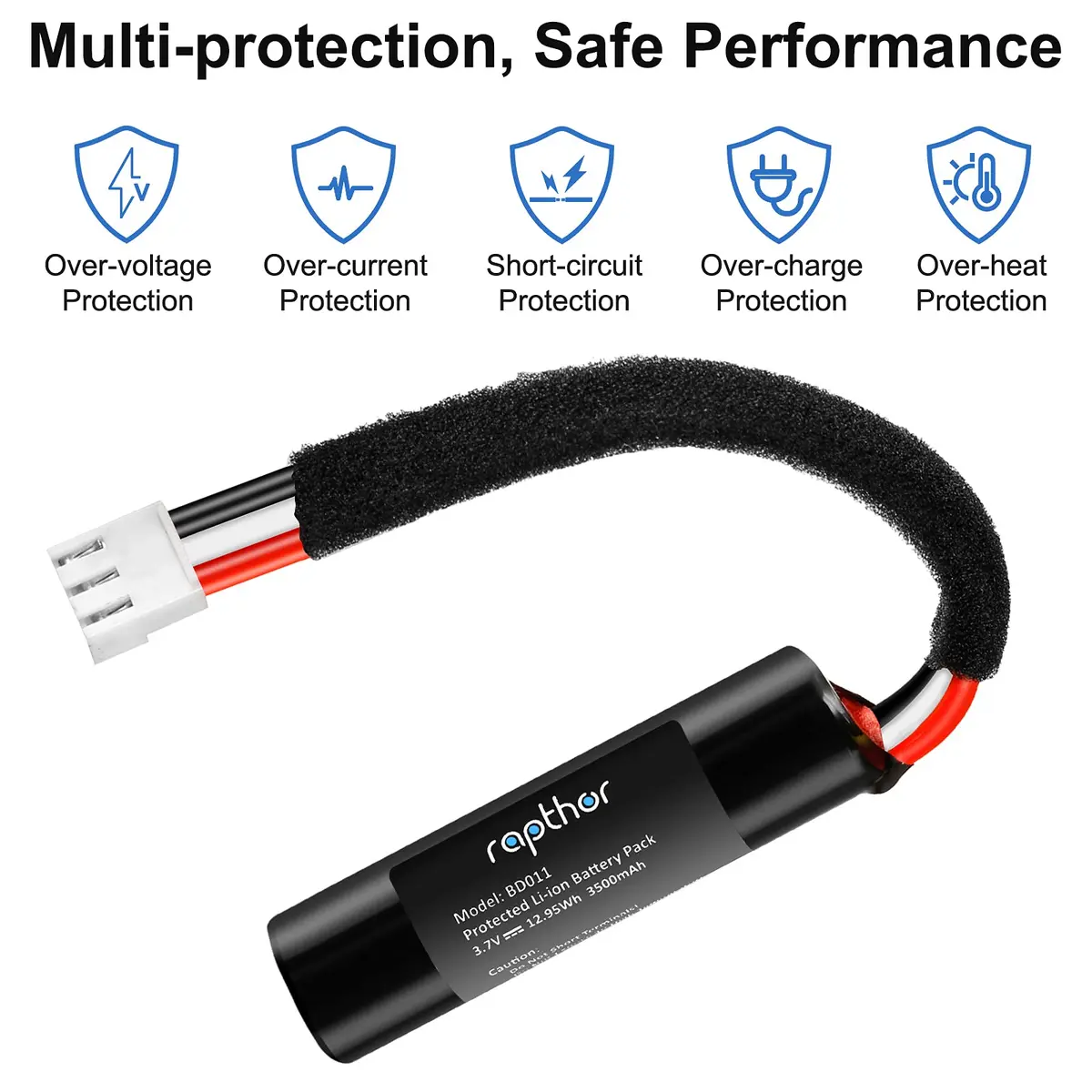rapthor 3500mAh Replacement Lithium Battery for Harman Kardon Onyx Studio 1/2/3/4 | High Capacity, Easy Install - view 5