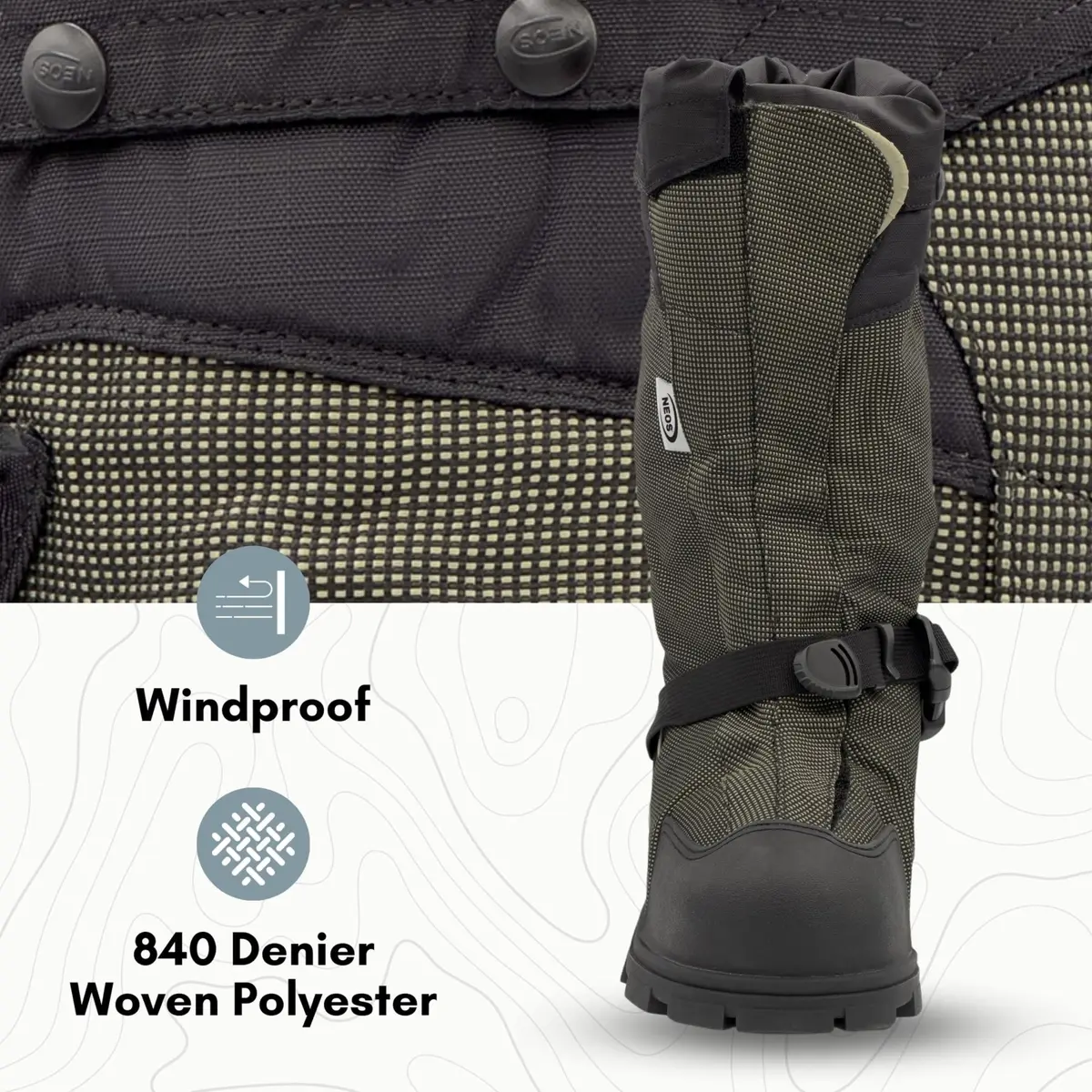 NEOS 15 Navigator-Glacier Trek Spk, Size: Large | Waterproof Windproof Hiking Boot with 32 Replaceable Cleats - view 5