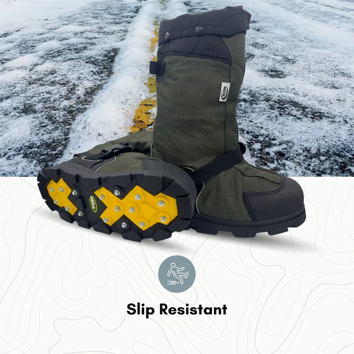 NEOS 15 Navigator-Glacier Trek Spk, Size: Large | Waterproof Windproof Hiking Boot with 32 Replaceable Cleats - view 3